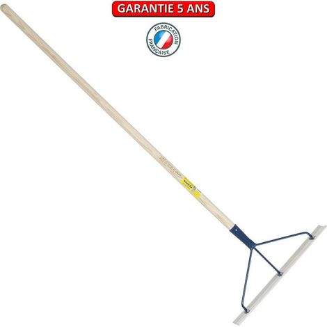 80cm Aluminium-Bitumenschaber mit verstärkter Fassung und 1,30m Stiel Outils Perrin