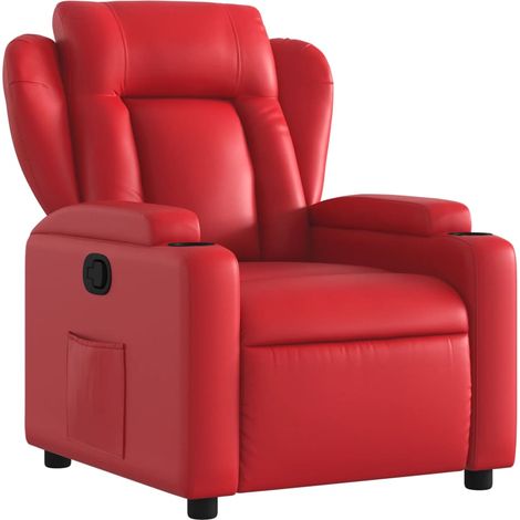 Maison Exclusive - Poltrona Reclinabile Rossa in Similpelle