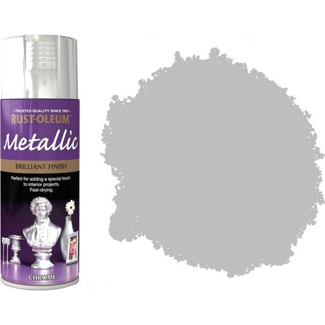 Rust-Oleum Metallic Finish Spray Paint - 400ml - Chrome
