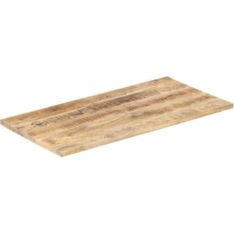 Maison Exclusive - Dessus de table bois de manguier solide 25-27 mm 100x60 cm (1/5)