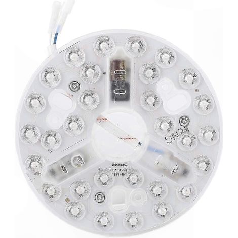 15-W-LED-Deckenventilator mit Fernbedienung, dimmbare runde Nachrüstleuchte, einstellbare Farbtemperatur 3000K-6500K, kompatibel mit 95-265V, 5,3 Zoll Durchmesser, moderne Raumbeleuchtung. (1/4)
