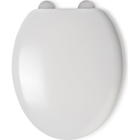 Flexi-Fix Grasmere adapté à ne jamais SE Glisse Abattant de WC, Blanc, 43.5 x 38 x 5 cm (1/5)