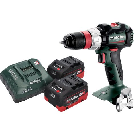 Taladro atornillador a batería Metabo BS 18 LT BL Q 18 V 75 Nm sin escobillas + 2x batería LiHD 5,5 Ah + cargador