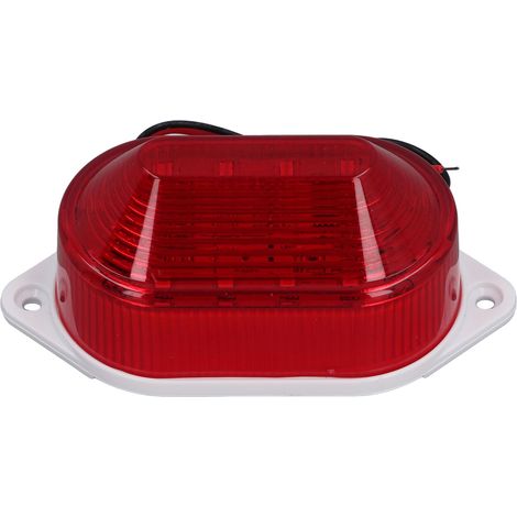 Sirène stroboscopique d'alarme 12 V CC, haute puissance, réponse rapide, couverture à 360°, étanche, alarme sonore et lumineuse. (1/5)