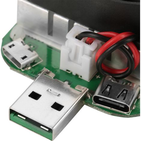 LD25 USB-Elektronikladegerät mit Digitalanzeige, Voltmeter und Amperemeter (1/5)