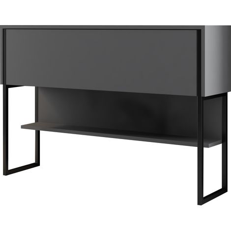 Cassettiera "Luxe" in legno - 120 x 30 x 80 cm - NeroAntracite