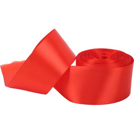 Ruban satin rouge Sprint Finishing Line, 20 mètres, pour décoration de ligne d'arrivée de course, emballage cadeau scolaire et réunion (1/5)