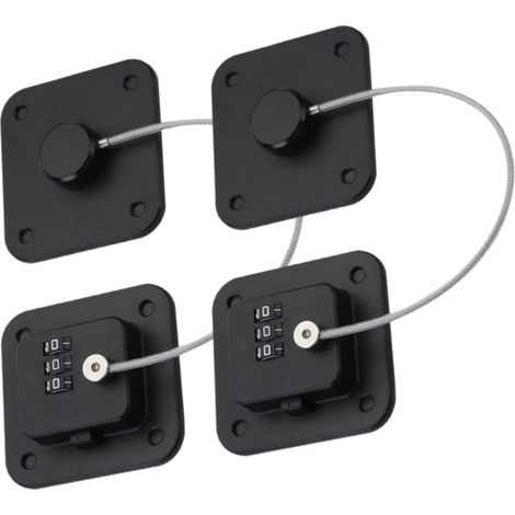 Cadenas à combinaison 2 pièces pour réfrigérateur et congélateur (1/5)