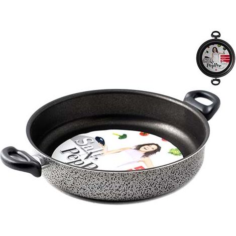 HOME Tegame due manici antiaderente stone cm26 Pentole cucina Nuovo