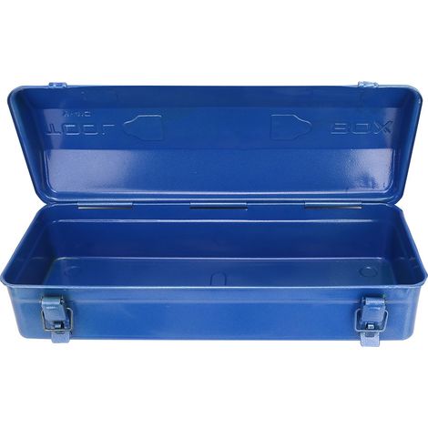 Coffre à outils renforcé multifonction en fer, boîte de rangement pour réparation et bricolage, conteneur avec poignée (43x18x11cm, 410) (1/5)