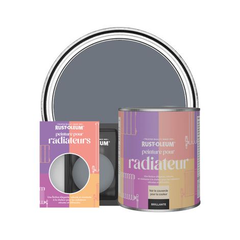 Rust-Oleum Peinture pour radiateurs brillante - Gris Marine (1/3)