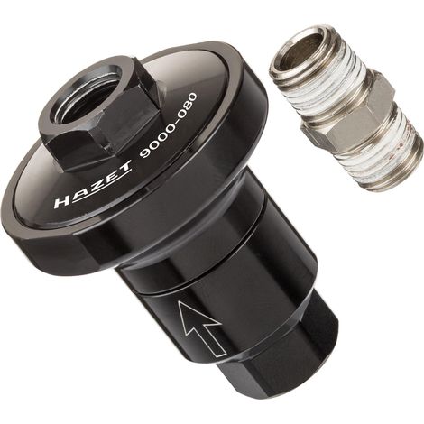 Hazet Riduttore di aria compressa (riduce la pressione fino a 10 bar a 6,3 bar per un uso sicuro e delicato di utensili ad aria compressa con una pressione di esercizio di 6,3 bar) 9000-080 (1/4)