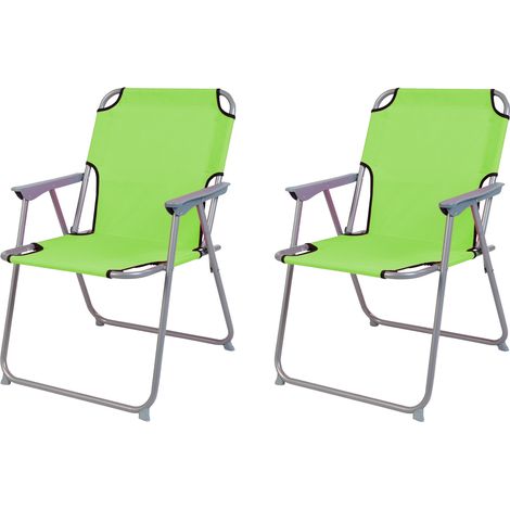 2 Stück Garten / Campingstuhl Oxfort Lime-Grün-MPO2600LG-2