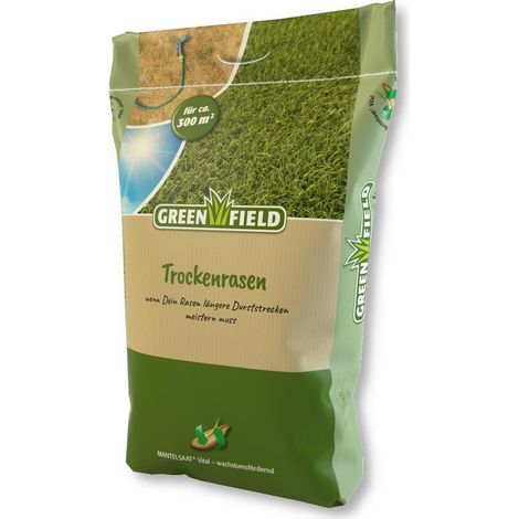 Greenfield Trockenrasen MANTELSAAT® Vital 10 kg, Rasensamen Trockenlage