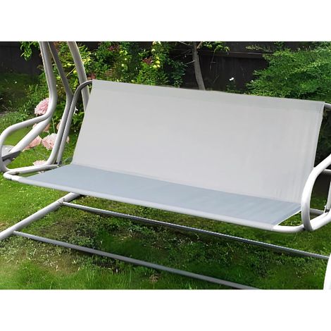 Siège Rechange pour Balançoire,Housse de Siège de Balançoire de Remplacement,Imperméables Tissu Oxford 600D Balançoires de Jardin Housse de Siège,Résistant (1485252cm,Gris) (1/5)