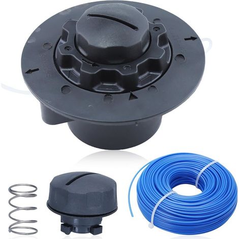 Tête de coupe C5-2 M8x1.25, AutoCut C5-2 pour débroussailleuses Stihl FS38 FS40 FS45 FS46 FS50, avec Fil de Coupe, Ressort de Tête de Coupe, Pièce de Rechange 4006-710-2106 (1/5)