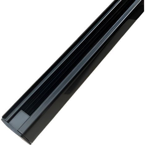 Binario Guida Trifase Quadrato 2 Metri Nero per Controllare 3 Gruppi Fari LED Soffitto o Sospesi