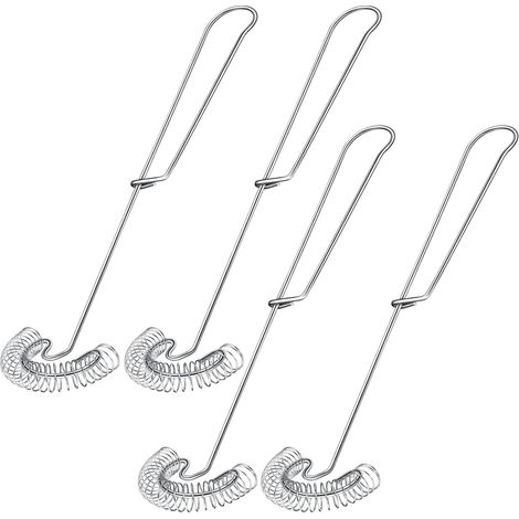 Fouet plat portatif en acier inoxydable, fouet à œufs, batteur à œufs, mélangeur 10 pouces (4 pièces) (1/3)