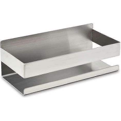 Étagère de douche sans perçage, compatible avec shampoing et gel douche, rangement mural en acier inoxydable, autocollante, pour salle de bain d'angle. (1/5)