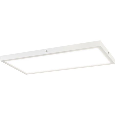 HOMCOM Set 2 Lampadari LED Sottili e Regolabili 60x30x3.7 cm Bianco