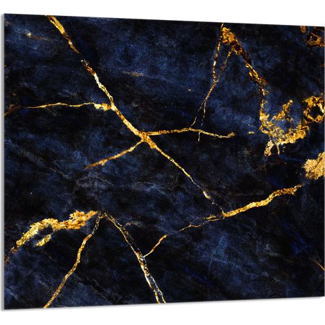 Panneau de verre pour cuisine 65x60 Marbre (1/5)