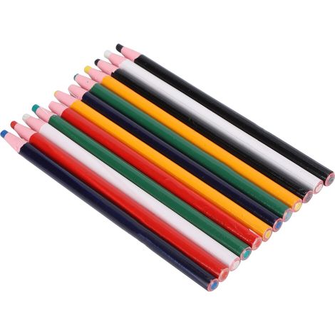 12Pcs Clothing Marking Crayons Peel Off Colorful Fabric Drawing Marking Wax Pencils (1/5)