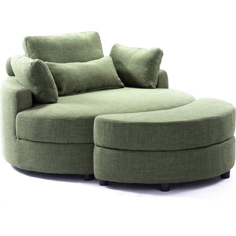 Fauteuil Confortable YHL Voyura Q-MYD-2306-LIGHTGREEN Tissu Avec Coffre De Rangement - Vert Clair