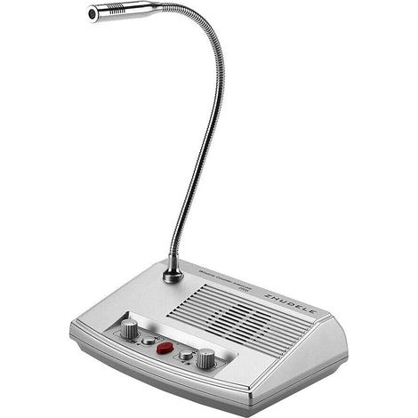 220V Intercom Two-Way Audio Speaker Microphone with Anti-Interference for Bank Counter Window, Microphone Can Be Disabled at Any Time (1/5)