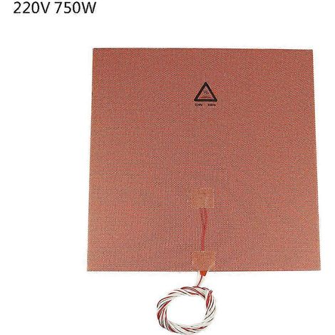 300 x 300 mm, 220 V, 750 W Silikon-Heizmatte für 3D-Drucker-Heizbetten (1/5)