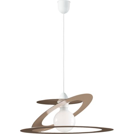 Sospensione Geko 1 Luce Tortora e Bianco LuceArt Classic (1/5)