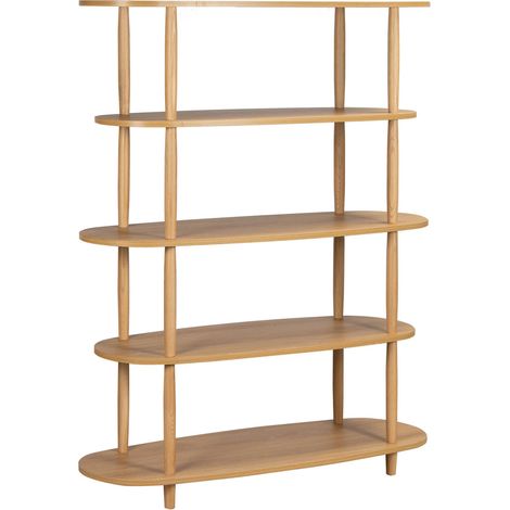 Etagère haute effet bois 120x145 cm bois clair