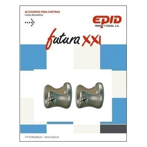 Soporte Barra Cortina 19Mm Lateral Metal Niq Later Futura 21 Epid