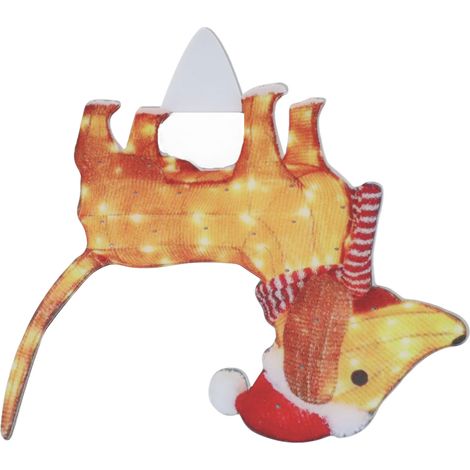 Décor lumineux de Noël pour chien avec guirlande lumineuse, jolie décoration acrylique d'extérieur pour animaux, porche et jardin 05 (1/5)