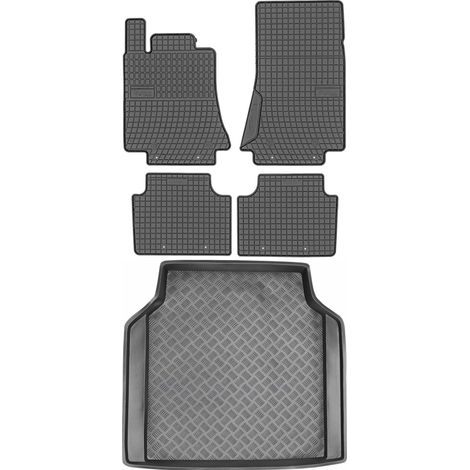 Juego de alfombrillas de goma para coche y alfombrilla para maletero para Alfa Romeo Giulia Sedán (2016). (1/5)