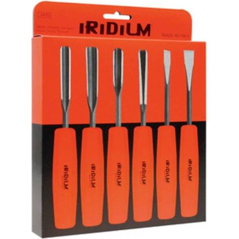 SET 6 SGORBIE CROMO VANADIO P/LEGNO IRIDIUM