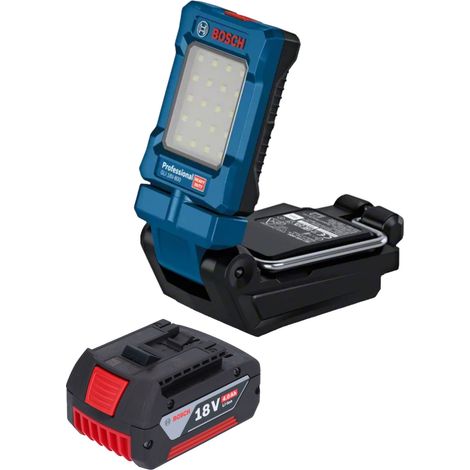 Bosch GLI 18V-800 Lampada professionale a batteria 18 V 800 lm + 1x batteria ricaricabile 4,0 Ah - senza caricabatterie