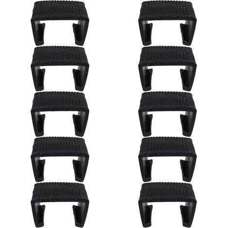 Pinces de meubles - 10 pièces - Fixations - Fixations de chaises - Connecteurs de banque extérieure - Convient pour banques, chaises, espaces extérieurs et terrasses - Facile à installer et à retirer (1/5)