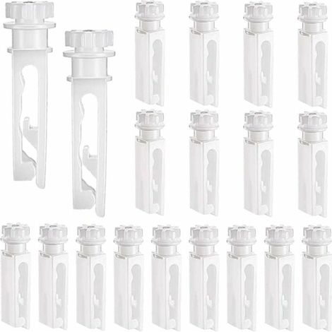 Tige De Remplacement Pour Store Vertical - 3 x 0,75 x 0,5 cm - Transparent - Pour Installation Sur Rail Supérieur - 10 Pièces (1/5)