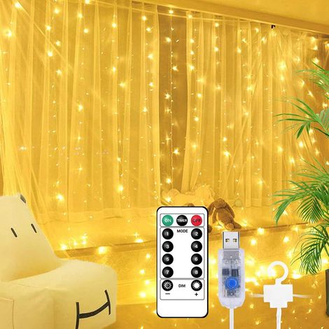 Wasserdichte LED-Lichterkette für Fenster – Funkelnde Dekoration für Schlafzimmer, Balkon oder Zelt (1/5)