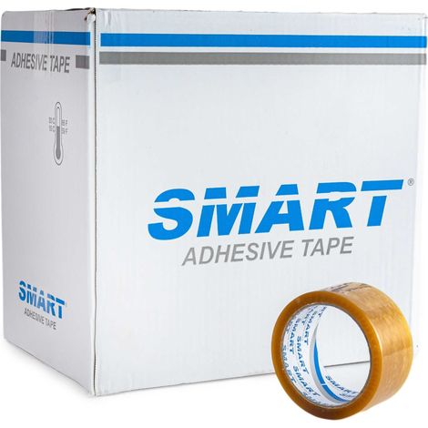SMART Transparentes Naturkautschuk-Verpackungsband (LÖSUNGSMITTEL) 48/60y - 36 Stück. (1/4)