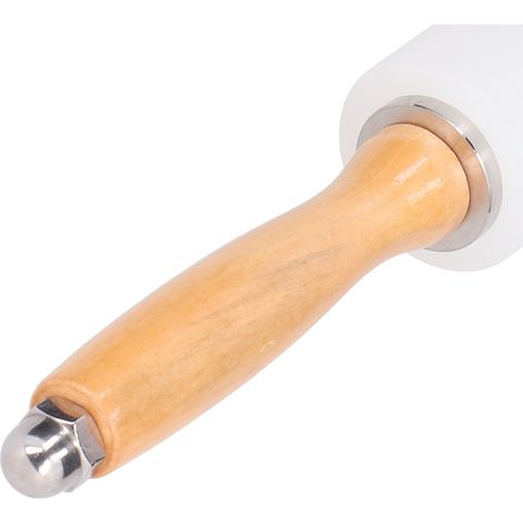 Marteau de Carving pour Cuir DIY à Manche Bois et Tête Unique en Nylon - Artisanat, Tamponnage, Percage (1/5)