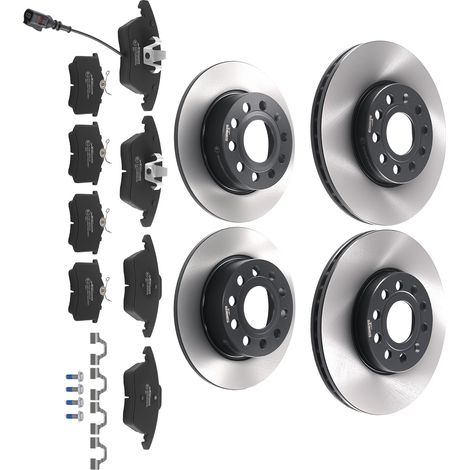 Del.+Tra. Discos Freno Ventilados Pastillas for VW Golf Plus Caddy 2004-2015 (1/5)