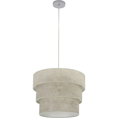 Colgante Triple Smile 1xe27 Cromo/cemento Gris Regx40x40 Cm (1/4)