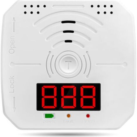 Kohlenmonoxidmelder, elektrochemischer Sensor, Digitalanzeige, akustischer und optischer Alarm, LED-Anzeige, diverse Funktionen