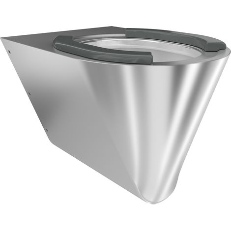 KWC AR T-WC, CAMPUS, Edelstahl, wandhängend,  360x365x500 mm, Sitzbacken