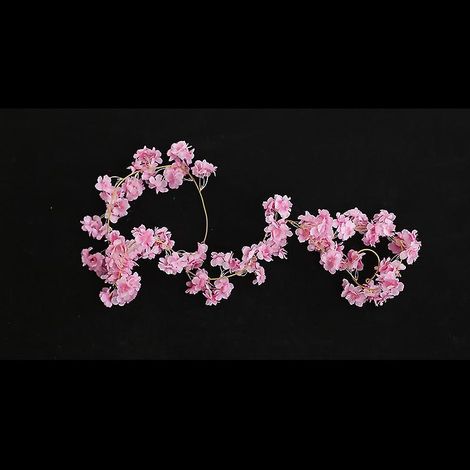 5pcs 1.8m -rose Fonc Guirlandes De Cerisie Fleurs Artificielles Suspendue Decoration Pour Mariage Maison Jardin Miroir Salon (1/5)
