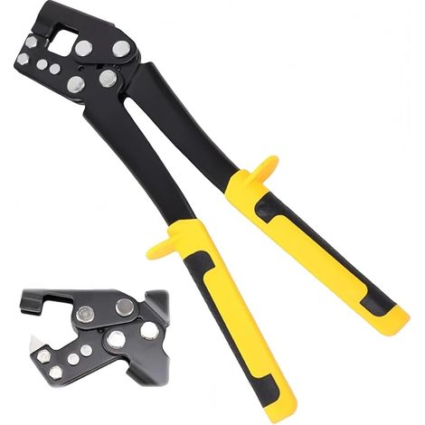 Pince à sertir pour cloisons sèches - Pince à sertir pour boulons en acier - barre d'effort - Boulons de sertissage - Pince à profiler pour cloisons sèches - Pince à sertir - Pince à (1/5)