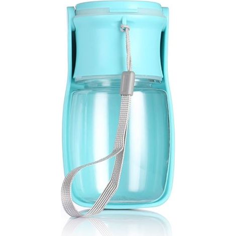 Bouteille Plein air Chien Portable, 350/550ml Gourde Chien Pliable Bouteille d'eau Chiot Chat avec Mangeoire sans BPA pour Les Voyages la Marche en Plein Air (1/5)