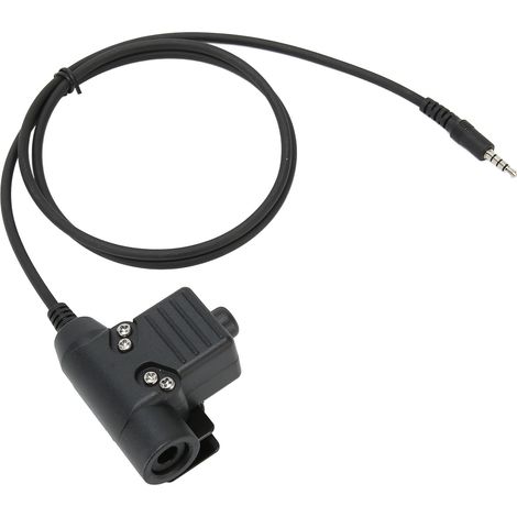 Adaptateur de casque Radio talkie-walkie, prise Audio 3.5mm U94, prise de câble PTT pour téléphones Kenwood (1/5)