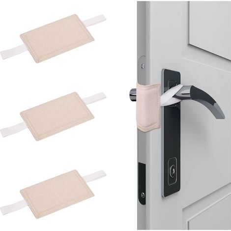 3 Pcs Door Silencer, Door Slamming Silencer Quiet Door Closer Cushion for Light Sleepers Noise Reducing Prevent from Locking for Toddler Safety 4" x 3" Light White (1/5)